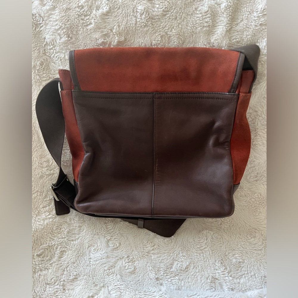 Coach F71346 - Camden Suede and Leather Map Bag - Picture 2 of 6
